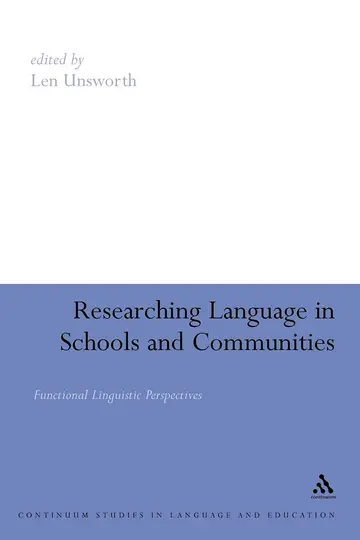 Cover of Researching Language in Schools and Communities
