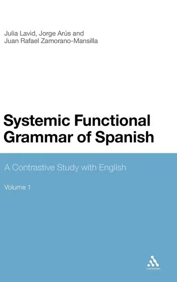 Cover of Systemic Functional Grammar of Spanish