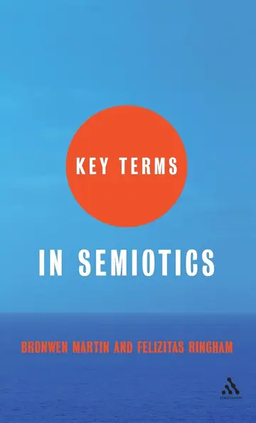 Cover of Key Terms in Semiotics
