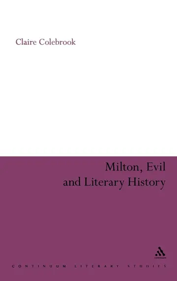 Cover of Milton, Evil and Literary History