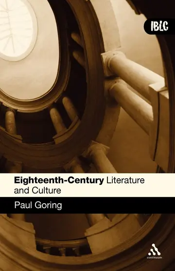 Cover of Eighteenth-century Literature and Culture