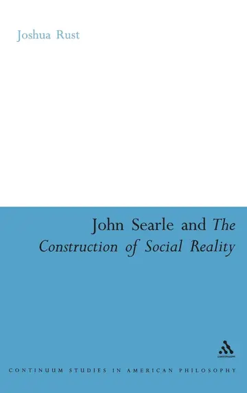 Cover of John Searle and the Construction of Social Reality