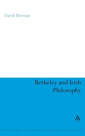 Cover of Berkeley and Irish Philosophy