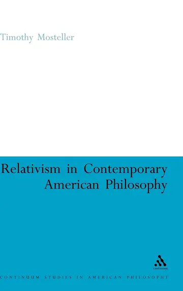 Cover of Relativism in Contemporary American Philosophy