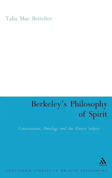 Cover of Berkeley's Philosophy of Spirit