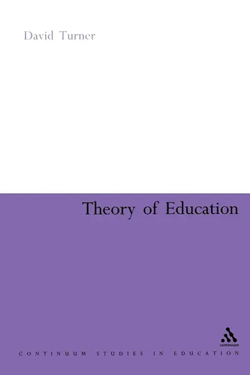 Cover of Theory of Education