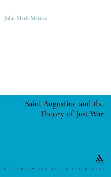 Cover of St. Augustine and the Theory of Just War