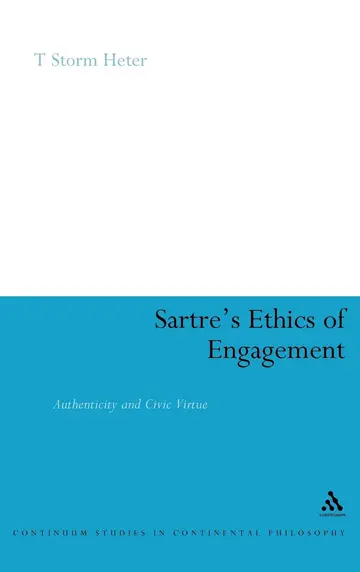 Cover of Sartre's Ethics of Engagement
