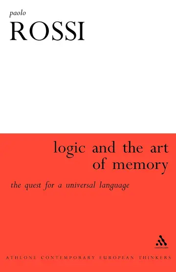 Cover of Logic and the Art of Memory
