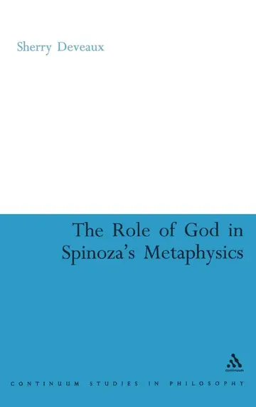 Cover of The Role of God in Spinoza's Metaphysics