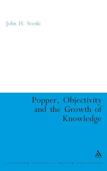 Cover of Popper, Objectivity and the Growth of Knowledge