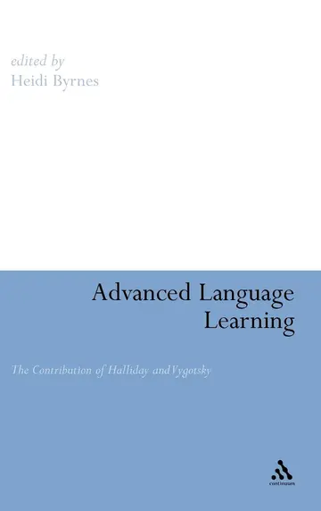 Cover of Advanced Language Learning