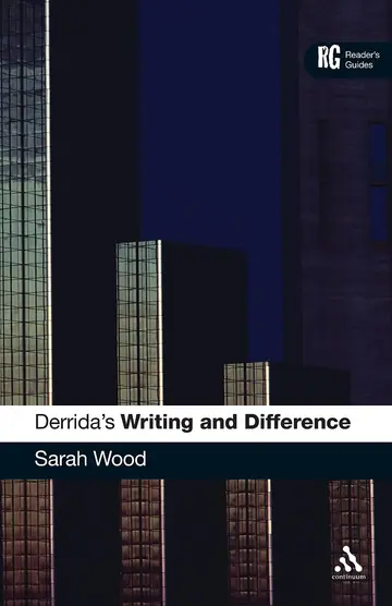Cover of Derrida's Writing and Difference