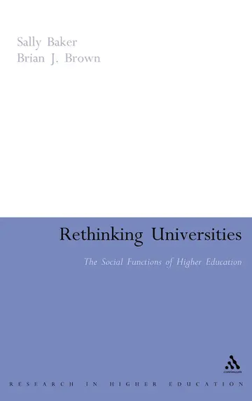 Cover of Rethinking Universities