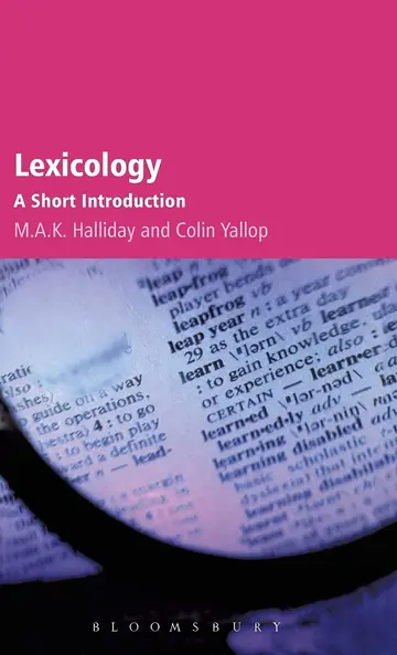 Cover of Lexicology