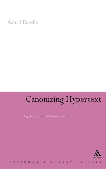 Cover of Canonizing Hypertext