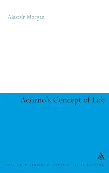 Cover of Adorno's Concept of Life