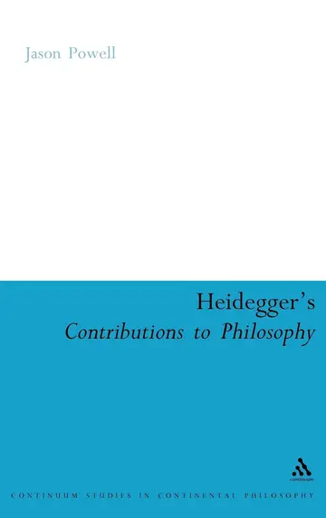 Cover of Heidegger's Contributions to Philosophy
