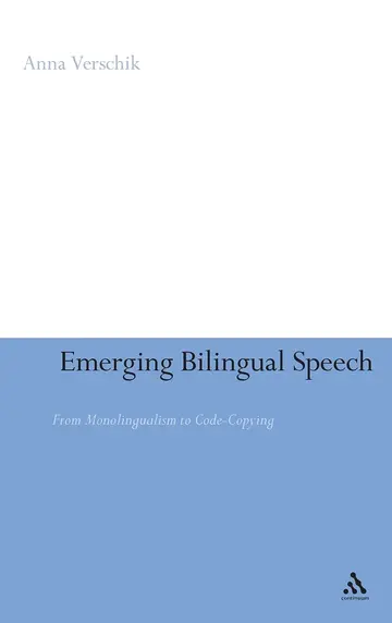 Cover of Emerging Bilingual Speech