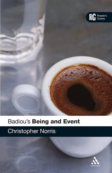 Cover of Badiou's Being and Event