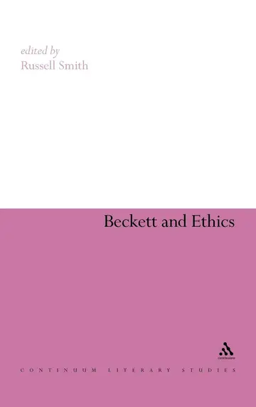 Cover of Beckett and Ethics