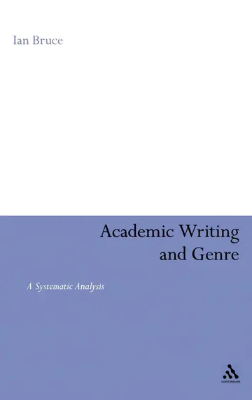 Cover of Academic Writing and Genre