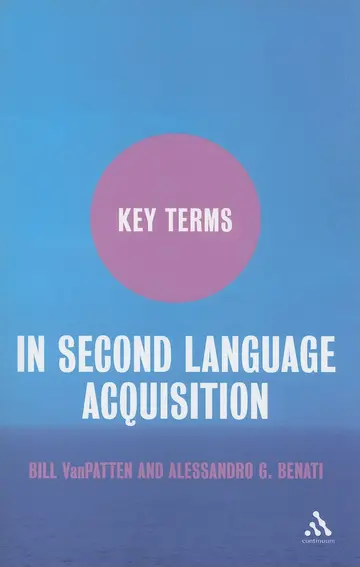 Cover of Key Terms in Second Language Acquisition