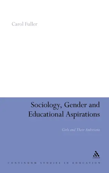 Cover of Sociology, Gender and Educational Aspirations