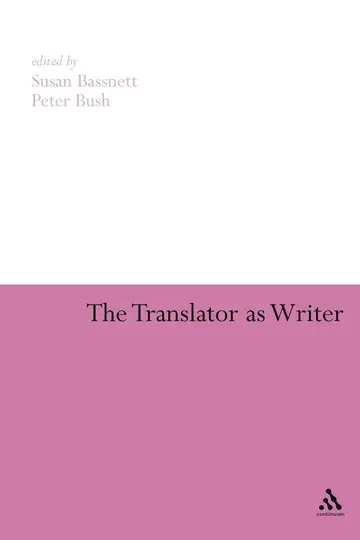 Cover of The Translator as Writer