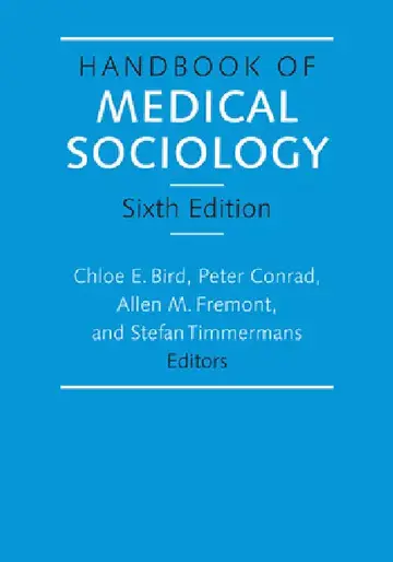 Cover of Handbook of Medical Sociology, Sixth Edition