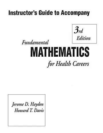 Cover of Fundmntl Math Health Career Im