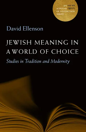 Cover of Jewish Meaning in a World of Choice
