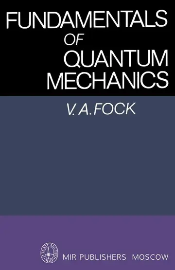 Cover of Fundamentals of Quantum Mechanics