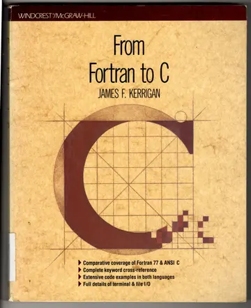Cover of C. for Fortran Programmers