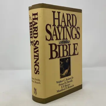 Cover of Hard Sayings of the Bible