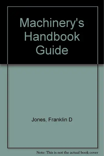 Cover of Activation Key to Machinery's Handbook Guide 27th Edition