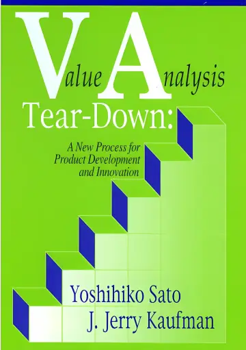 Cover of Value Analysis Tear-down
