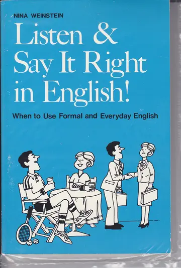 Cover of Listen and Say It Right in English