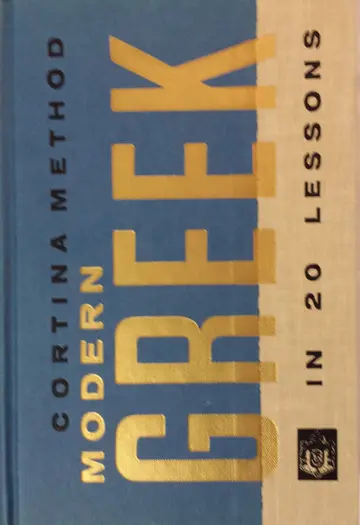 Cover of Modern Greek in 20 lessons