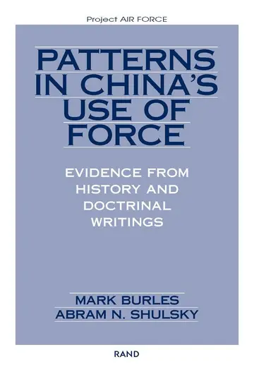 Cover of Patterns in China's Use of Force