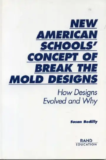 Cover of New American Schools' Concept of Break the Mold Designs