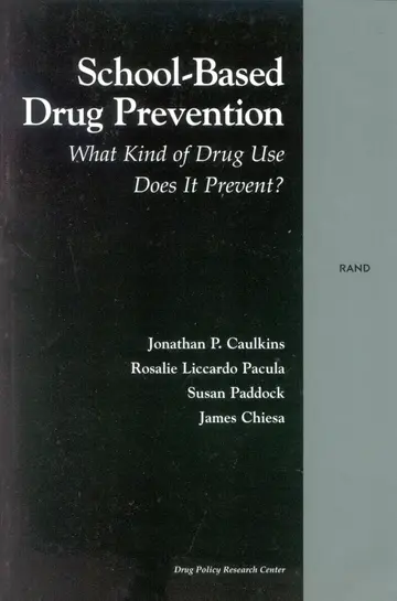 Cover of School-Based Drug Prevention