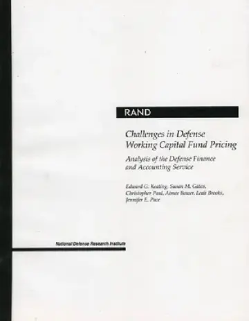 Cover of Challenges in Defense Working Capital Fund Pricing