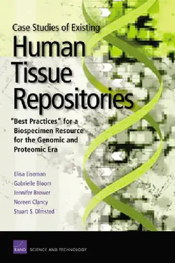 Cover of Case Studies Existing Human Tissue Repositories