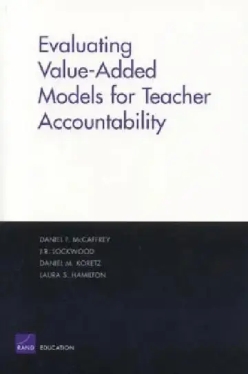 Cover of Evaluating Value-Added Models for Teacher Accountability