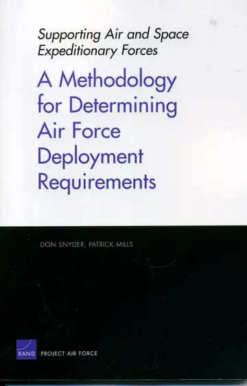 Cover of A Methodology for Determining Air Force Deployment Requirements