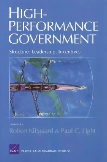 Cover of High-Performance Government