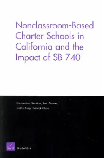 Cover of Nonclassroom-Based Charter Schools in California and the Impact of Sb 740