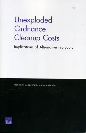 Cover of Unexploded Ordance Cleanup Cost
