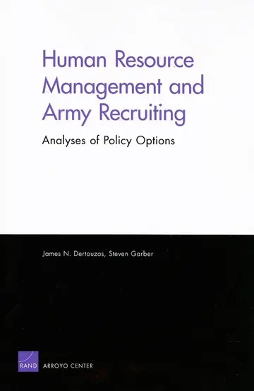 Cover of Human Resource Management and Army Recruiting